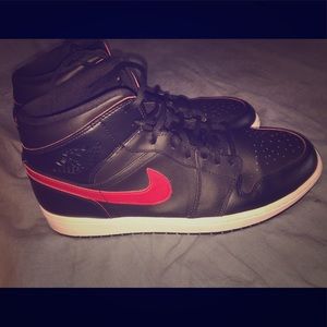 Black and Red Air Jordan’s